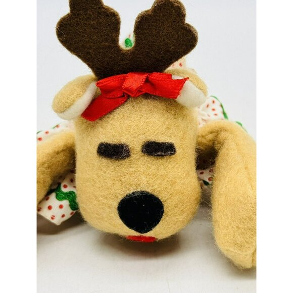 Heartline Rhonda Reindeer Christmas Plush 4 inch Small Stuffed Animal - Picture 2 of 8